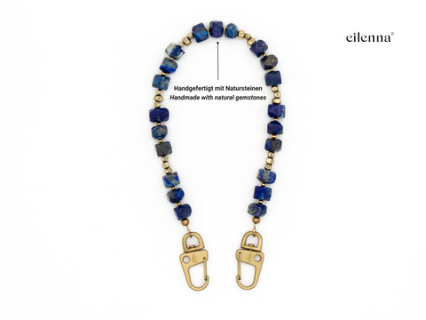 Kurze Handykette mit Lapislazuli Natursteinen