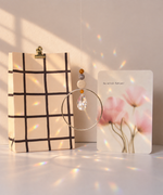 Geschenkset Abschied mit handgemachten Sonnenfänger, Grußkarte & Geschenktüte