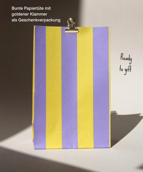 Grußkarte „Nur Mut" mit handgemachtem Sonnenfänger & Geschenktüte