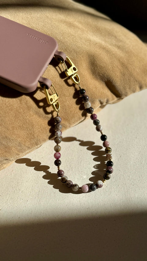Handyhülle Berry & Handykette mit Turmalin