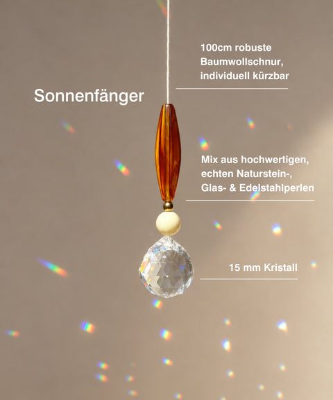 Grußkarte „Du bist toll" mit handgemachtem Sonnenfänger & Geschenktüte