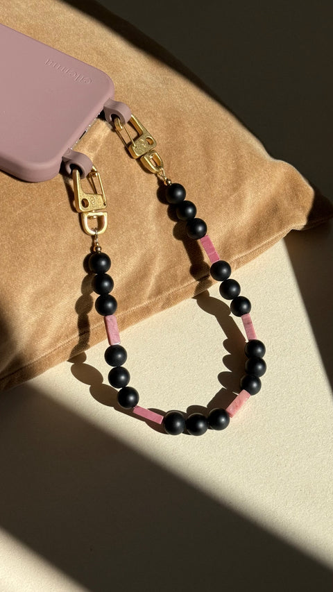 Kurze Handykette Berry Black