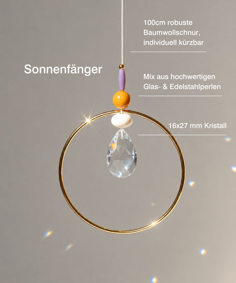 Gift set with handmade suncatcher, 
"For you" greeting card & gift bag
