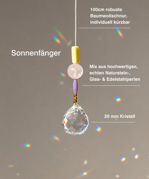 Gift set with handmade suncatcher, "Take courage" greeting card & gift bag