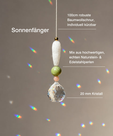 Gift set with handmade suncatcher, greeting card as a small token of appreciation & gift bag