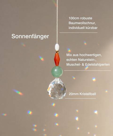 Gift set with suncatcher, "Happy Birthday" greeting card #1 & gift bag