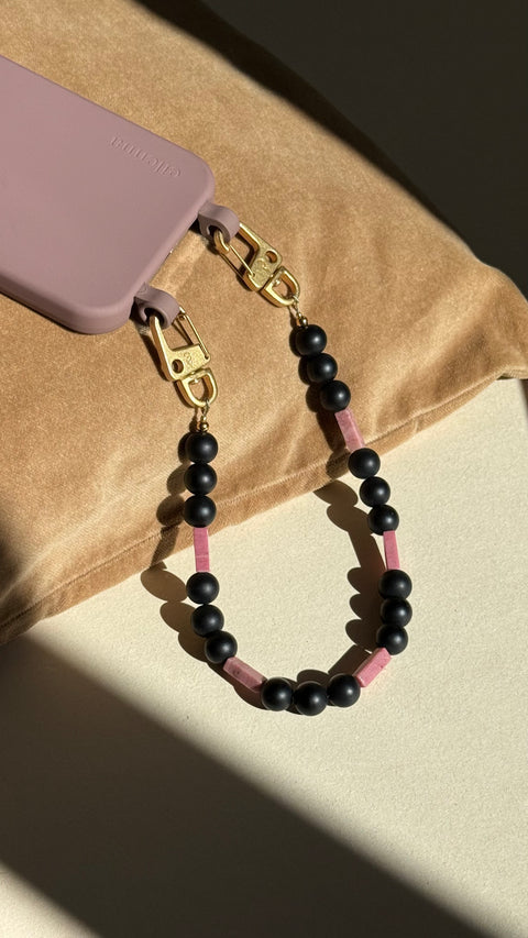 Kurze Handykette Berry Black