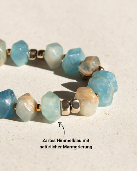 Kurze Handykette mit Calcit – Für innere Ruhe & Klarheit