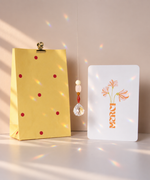 Geschenkset Danke mit handgemachten Sonnenfänger, Grußkarte & Geschenktüte