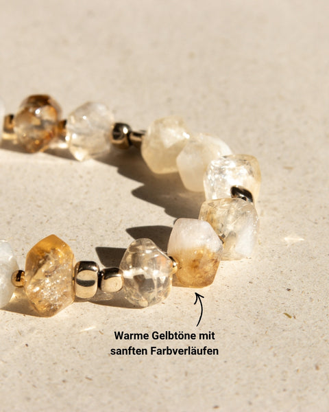 Handyhülle Clay & Kordel Oat + Natursteinkette aus Citrin im Bundle