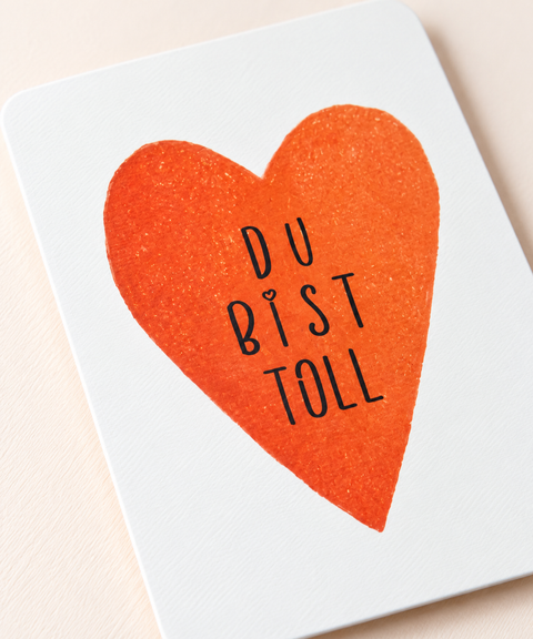 Grußkarte „Du bist toll“ für einen Lieblingsmenschen
