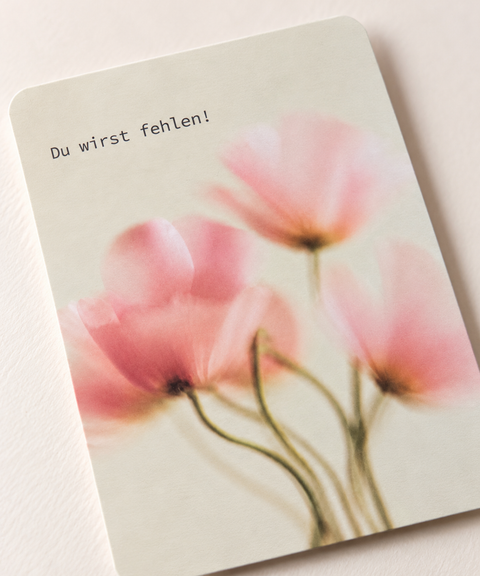 Karte zum Abschied