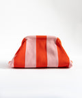 MIO Clutch Rot & Rosa gestreift