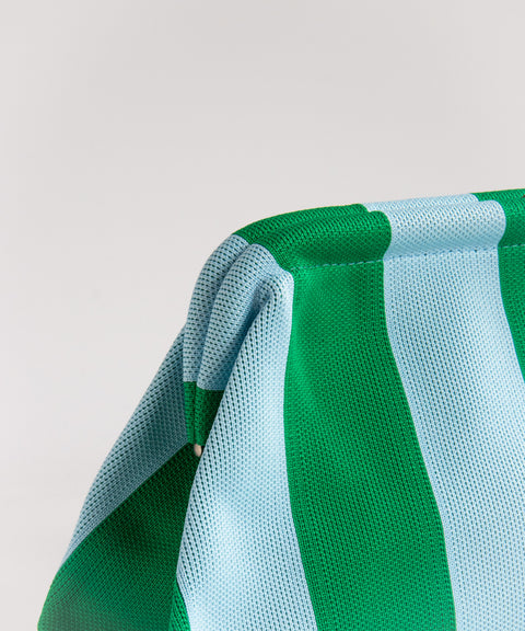 MIO Clutch Grün-Blau gestreift
