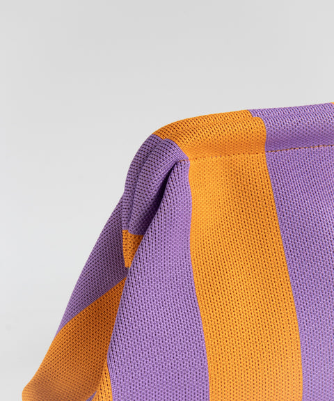 MIO Clutch Lila-Orange gestreift