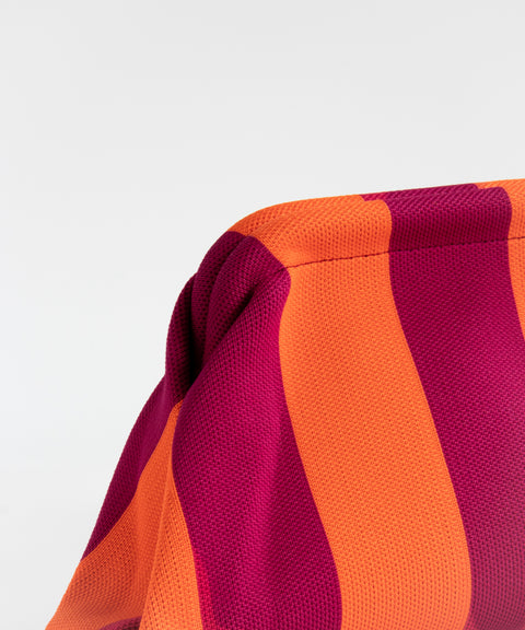MIO Clutch Orange-Himbeere gestreift