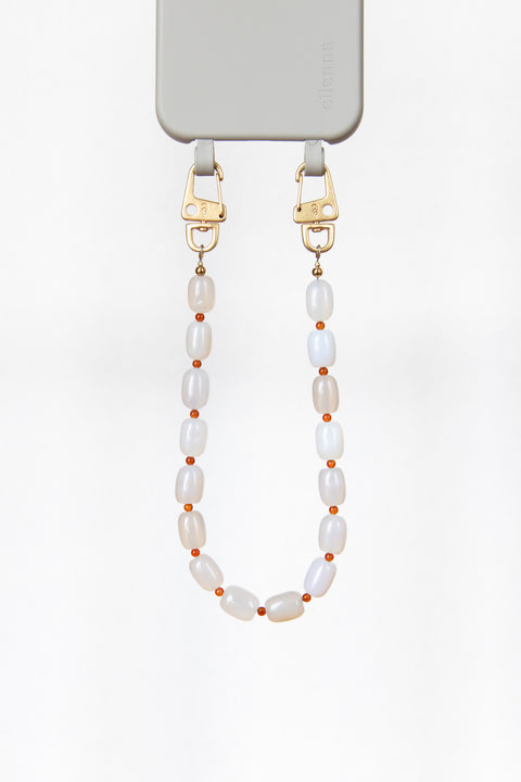 Kurze Handykette aus Achat & Karneol, Agate