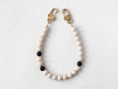 Kurze Handykette Cream Noir