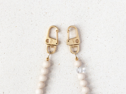 Kurze Handykette Creamy Crystal