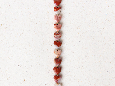 Handyhülle Berry & Handykette mit Brekzienjaspis Herzperlen – Für Dankbarkeit