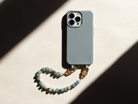 Handyhülle Nox & Handykette mit Calcit – Für Gelassenheit & Klarheit