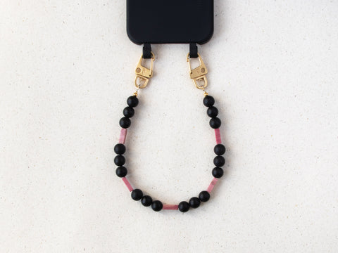 Kurze Handykette Berry Black