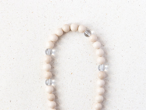 Kurze Handykette Creamy Crystal