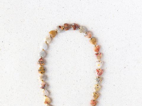 Kurze Handykette mit Crazy Lace Agate – Für Lebensfreude & Optimismus