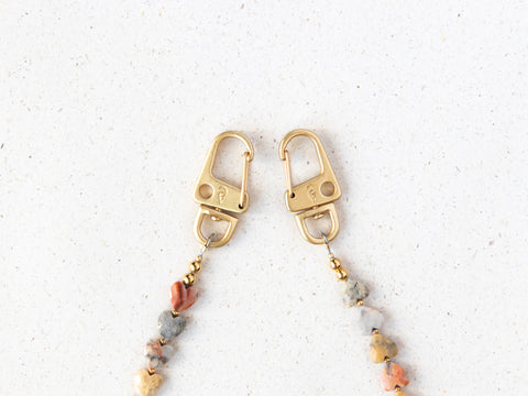 Kurze Handykette mit Crazy Lace Agate – Für Lebensfreude & Optimismus