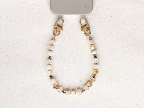 Kurze Handykette mit Citrin - Für Lebensfreude & Erfolg