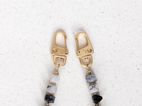 Handyhülle Crow & Handykette mit Rutilquarz – Für Klarheit & Fokus