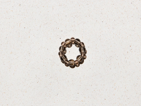 Ring made of Burmese jade &amp; 18-carat gold-plated pearl, Maelis Ring