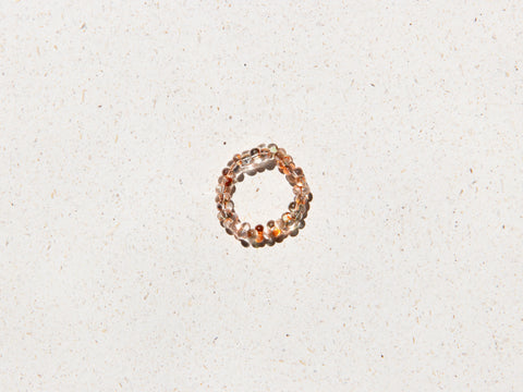 Ring with amethyst, yellow jade and garnet, Luzia Ring