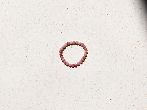 Rhodochrosite ring, self-love and heart strength