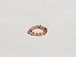 Ring mit gefrosteten Glasperlen, Mandarin Ring