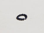 Ring mit blauen Sandstein Naturstein Perlen & 925 Silberperle, Noa Ring