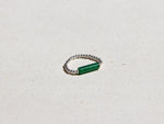 Ring mit grünem Achat & 925 Silberperlen, Elastischer Perlen Ring, Geschenk Frauen, Taya Ring