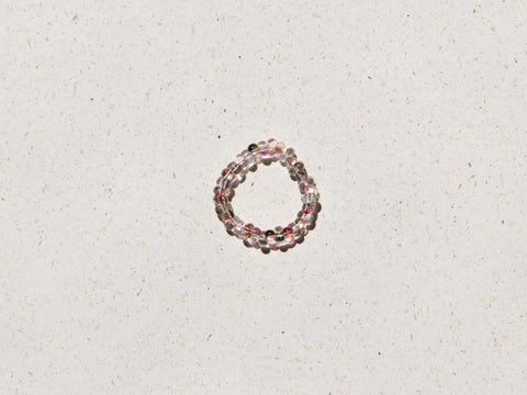 Ring with amethyst, yellow jade and garnet, Luzia Ring