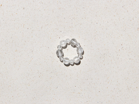 Ring aus grauem Labradorit, Pure Ring