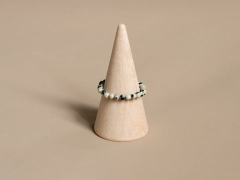 Ring mit Dalmatiner Jaspis Perlen, Naira Ring