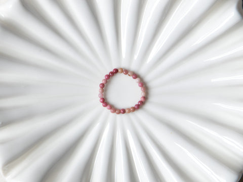 Rhodochrosite ring, self-love and heart strength