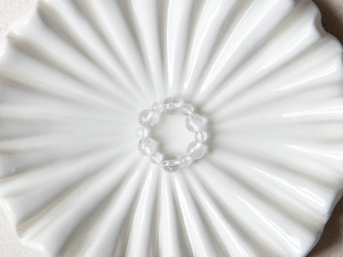 Ring aus grauem Labradorit, Pure Ring