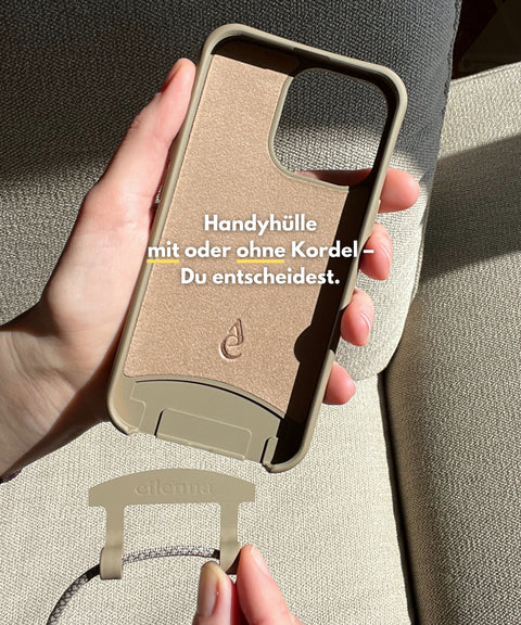 Mobile phone case with detachable cord, Oak & Ginger