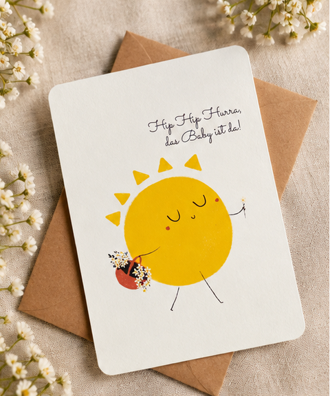 Gift set with handmade suncatcher, wedding greeting card & gift bag