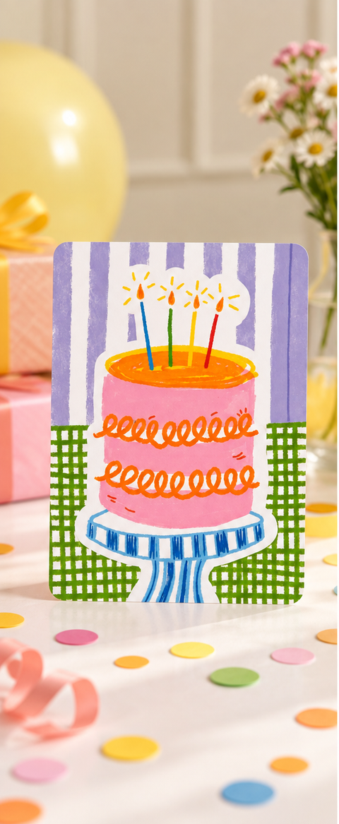 Gift set with handmade suncatcher, wedding greeting card & gift bag