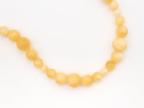 Halskette aus Naturstein Chalcedon