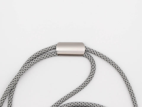 Handykette universal mit Karabiner und Adapter, Handykordel in FOGGY mit Silber oder Rosegold, handmade von eilenna
