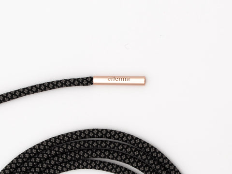 Handykette universal mit Karabiner und Adapter, Kordel in POCAHONTAS mit Rosegold, handmade von eilenna