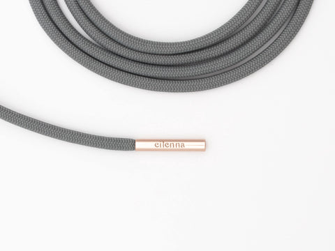 Handykette universal mit Karabiner und Adapter, Kordel in PEPPELSTONE mit Roségold oder Silber, handmade von eilenna