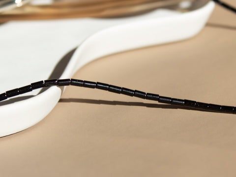 Brillenkette schwarz, Handmade Brillenzubehör, 2-in-1 Sonnenbrillen Brillenkette Lesebrille von eilenna